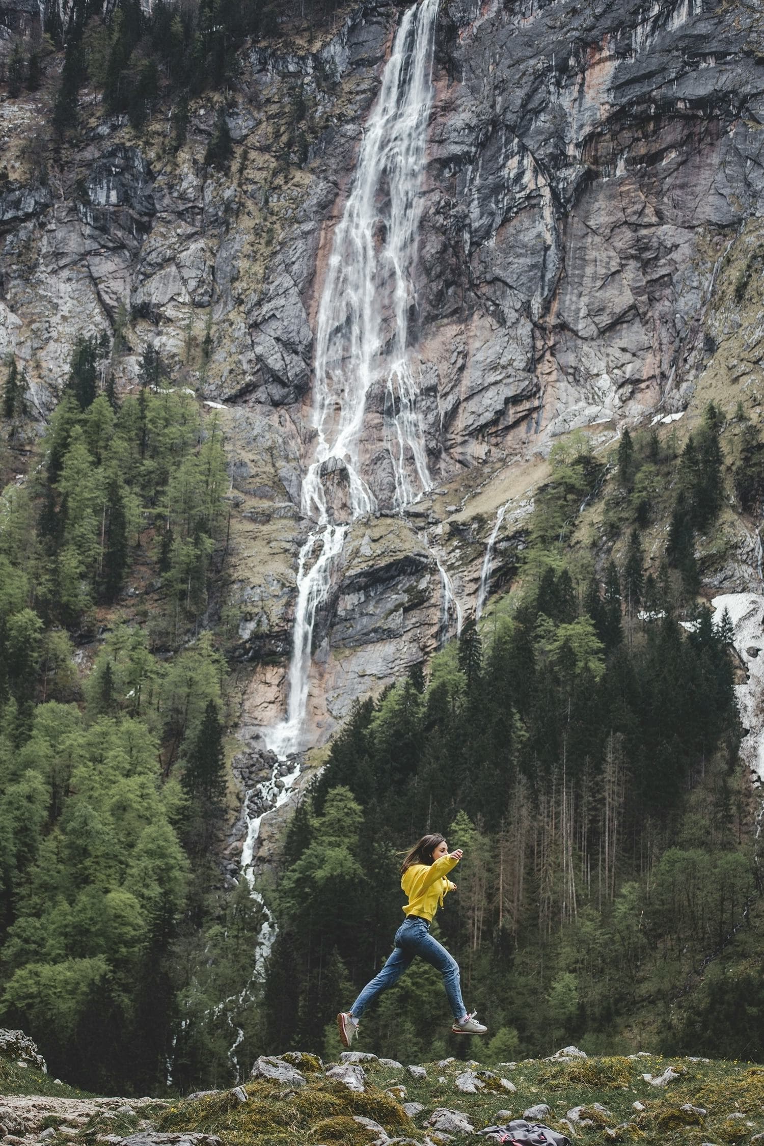 Student exploring a natural landscape during a school exchange programme in Germany, combining learning with outdoor experiences.